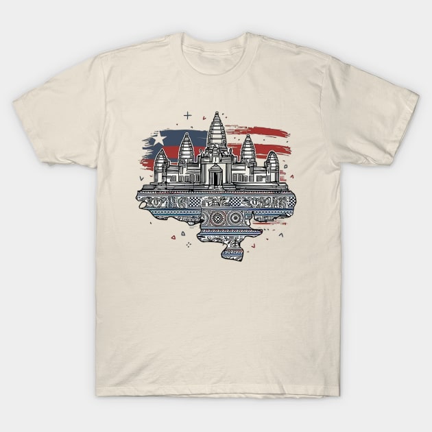 ANGKOR WAT IN CAMBODIA T-Shirt by likbatonboot